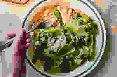 Avocado and crab salad