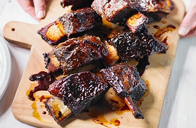 Barbecue beef short ribs
