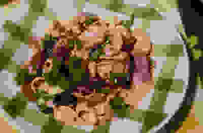 Beef & mushroom stroganoff