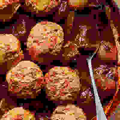 Beef stew with Cheddar dumplings