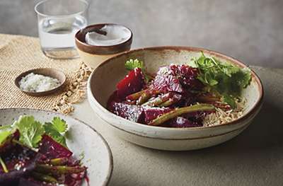 Beetroot & coconut curry