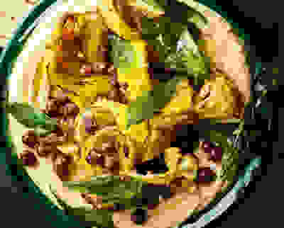 Ottolenghi black and white houmous
