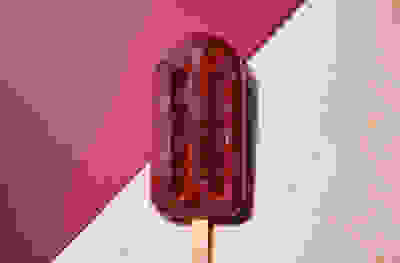 Blackcurrant ice lollies