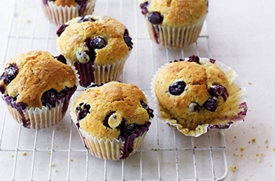 Blueberry, lemon & poppy seed muffins