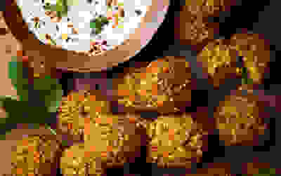 Brussels sprouts falafels