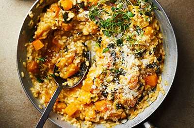 Butternut & toasted pumpkin seed risotto