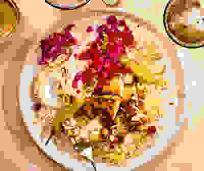 Celeriac 'shawarma'