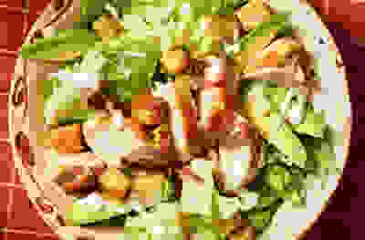 Chicken & avocado Caesar salad
