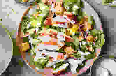 Chicken & avocado Caesar salad