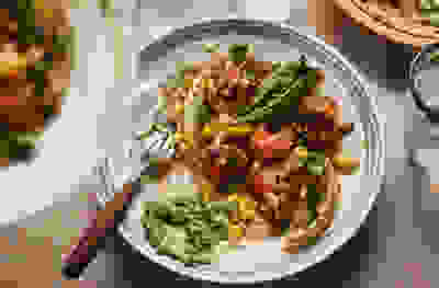 Chipotle cauliflower grain bowls