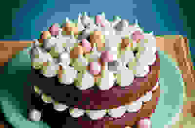 Chocolate mini egg cake