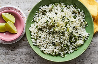 Coconut & lime rice 