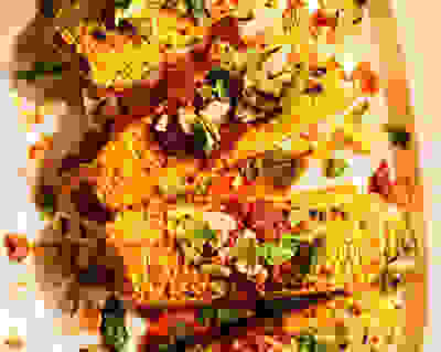 Corn on the cob with harissa butter