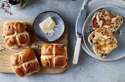 Hot cross buns, scones & bread recipes