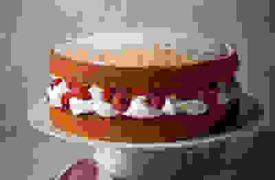 Cream & jam sandwich cake