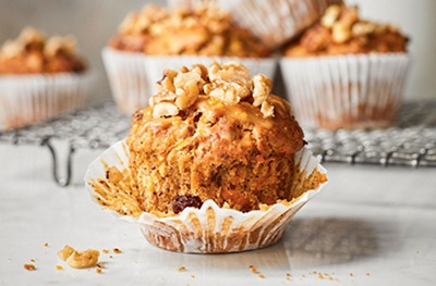 Dairy-free carrot cake muffins