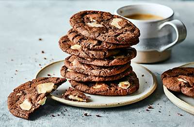 Double chocolate chip cookies