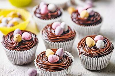 Easter next chocolate cupcakes