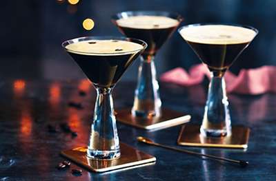 Espresso martini cocktail 