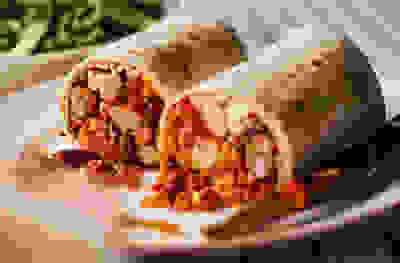 Fast bean burritos