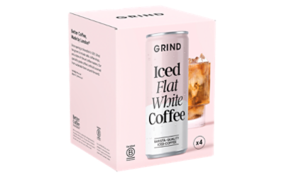 Grind Iced Flat White cans