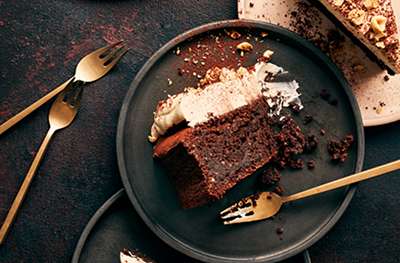 Flourless chocolate & hazelnut cake