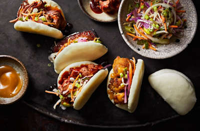 Steamed buns 4 ways