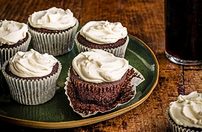 Guinness and chocolate cupcakes