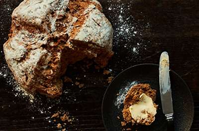 Guinness and treacle soda bread