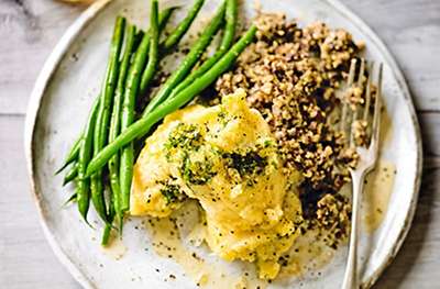 Haggis with whisky sauce