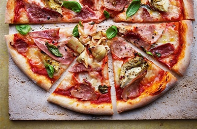 Ham and artichoke pizza recipe