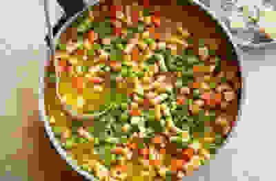 Hearty spring minestrone