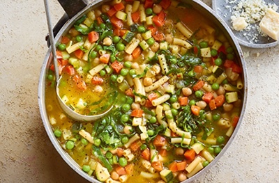 Hearty spring minestrone