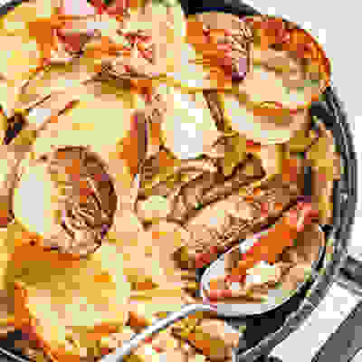 Sausage & bean hotpot