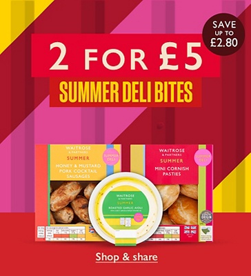 2 for £5 summer deli bites