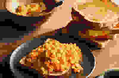 Image of scrambled egg on toast