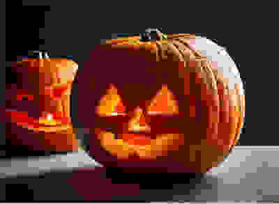 Image of jack o'lantern lit