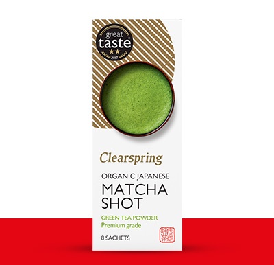 Packshot of Clearspring Matcha Shot