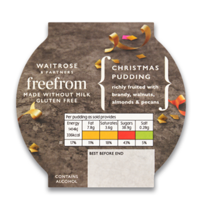 Free From Christmas pudding