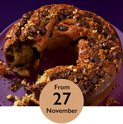  CHOCOLATE & CARAMELISED BISCUIT BRIOCHE WREATH | From 27 November