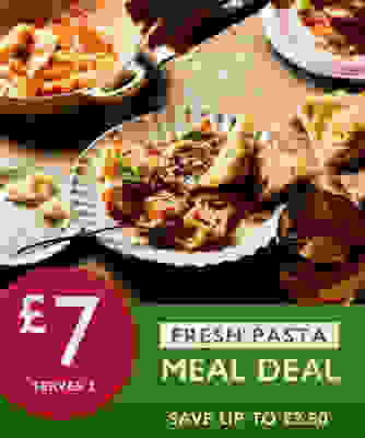 £7 Fresh Pasta Meal Deal - Save up to £2.60