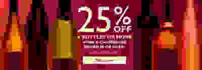 25% off 6 bottles or more