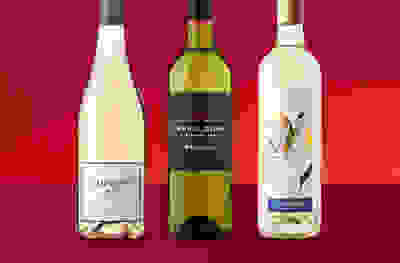 English wine bottles