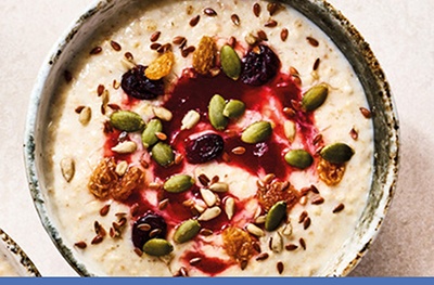 Porridge – Seeds, Fruit & Strawberry Conserve
