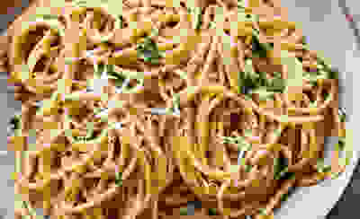 Cheese lemon spaghetti