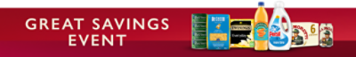 GREAT SAVINGS EVENT  |  Shop offers