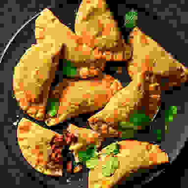 Red Thai Curry Puffs