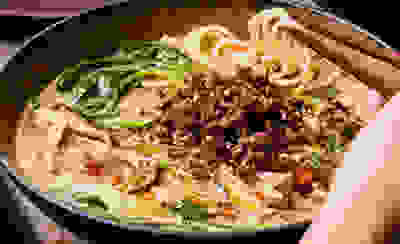 Pork & mushroom tantanmen
