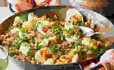 kedgeree-style monkfish rice