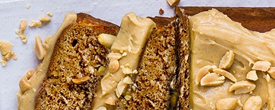 Image of banana and peanut butter cake